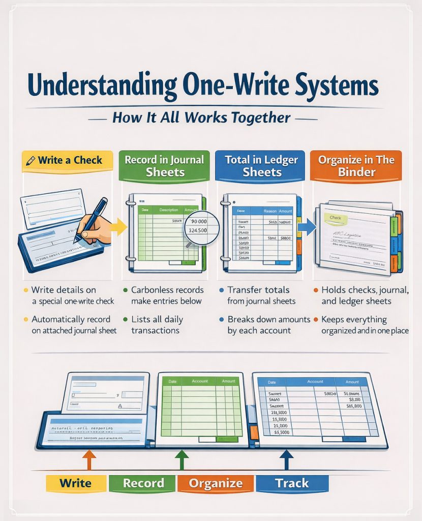 Understanding One-Write Checks, Journals, Ledgers, and Boards